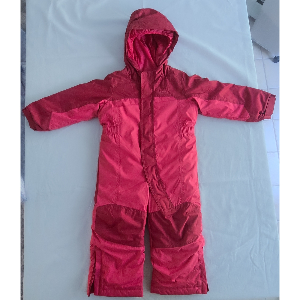 L.L. Bean Pink Hooded Snowsuit